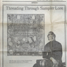 Threading Through Sampler Lore - NYTimes - 1979