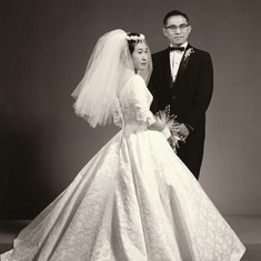 Glen Kumasaka weds Ruri Yamashina 1960
