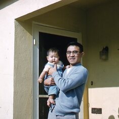 1955 Eric Noji with his favorite Uncle