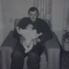 me as a baby with daddy