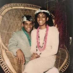 Glenda and Terry, date night in the 80s