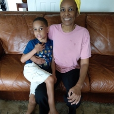 Glenda with her grandson Israel