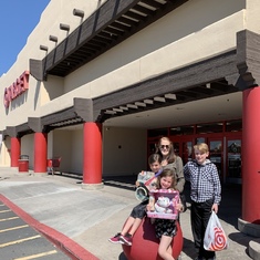 Auley Mae and Laurelle’s first shopping experience at Target with GG