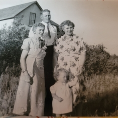 Four generations (Grandma Martin, Grannie Corker, Ralph Corker and Glenda *