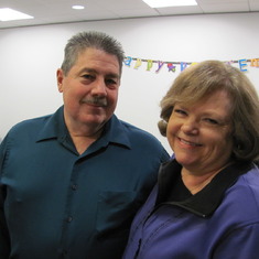 Glen and Ruth Cronan at her retirement party