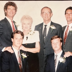 Handsome family! Clay, Barbara (Mother), Jack (Father), Barry, Glenn & Mark