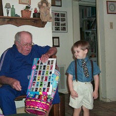 Popsy and his great grandson Alex