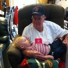 Popsy with his great granddaughter Gracie