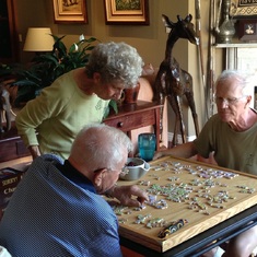 Very puzzling.  Glenn with his brother Keith and Sue. 