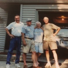 Glenn with his brother Keith and his wife Carol and his nephew Mark.