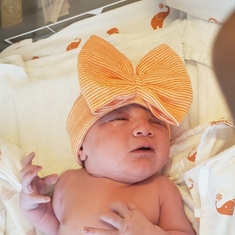 This little peanut was born on your Birthday-- she is one lucky girl!  Quinn Delene  August 17 2020