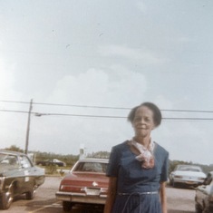 Gloria's mother Roslyn ("Rosa") Burton Dupigny arriving in Florida 1979