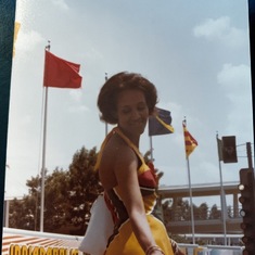 Gloria's little sister Marina Dupigny Rosseau in Florida 1979 