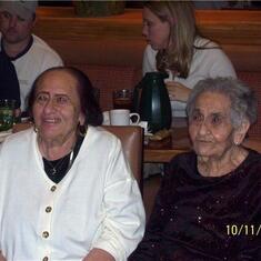 Together at their Birthday Party Gloria and Blanche