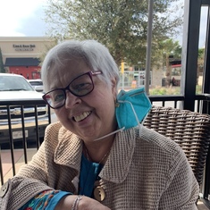 Grandma had a good day today so we went to have lunch together.