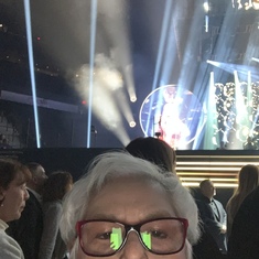 Grandma at Celine Dion's concert