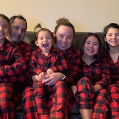 Grandma loved to dress us in matching pijamas!