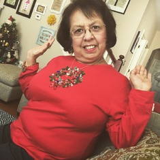 Mom loved her holiday-themed tops!