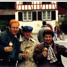 Carl, Nathan and Gloria in Zurich, Switzerland