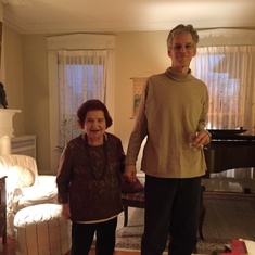 Gloria with friend Nick Markovich, Poughkeepsie NY, Thanksgiving 2016