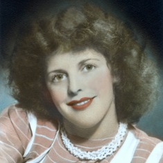 1947 - Studio portrait of Gloria.
