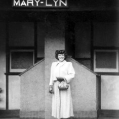 1951 - Gloria on her honeymoon in Marysville.