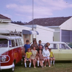 1970 - Visiting Alan, Betty & family while on holiday in Tasmania.