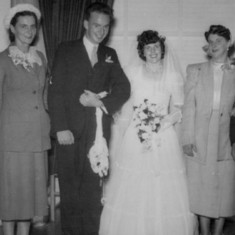17-Feb-1951 - Gloria and Sam with Mum & Pop, Edna & Les