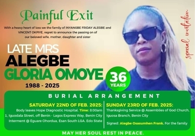 Gloria Omoye Alegbe