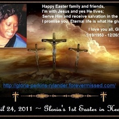 Gloria's 1st Easter in Heaven
