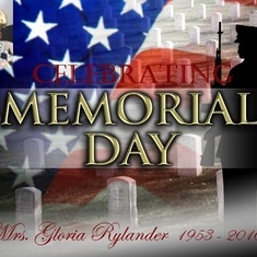 Celebrating Memorial Day - Mrs. Gloria Rylander