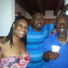 Me, Daddy and Brudda on Father's Day 2014
