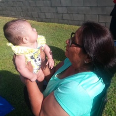 My mom and Mila