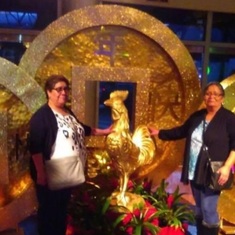 My mom and her bestie Socorro at the casino..she loved going to the casino.
