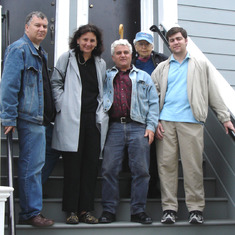 Channon Family on steps of 999 Tennessee St.