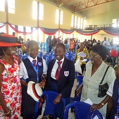 Mum with Bukola and Boluwatife on Daniel's Grad.