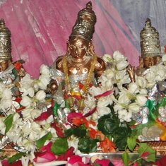 Ancestral worshipped Gods (for c. 450 years): Rukmini, Satyabhama sameta NavaneetaKrishna