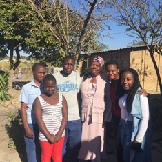 Gogo with some of her grandchildren