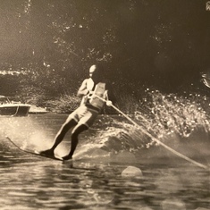 Gordon water skiing 