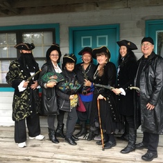 Gordon, Deby, Mabel, Phil, BJ, Monica & Kevin - Ocracoke Island - Blackbeards Festival