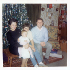 Mom, Chris, Terry and Dad and Christmas