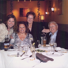 Christine, Terry, Mom and Dad - out for dinner