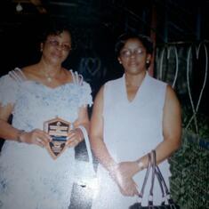 With her beloved daughter Mrs.Chinwe Ewurum. Mother-daughter bond is never broken