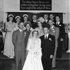 Grace and Eugene (Gene) Cooper are married on November 14, 1948 at the Pomona Ecclesial Hall