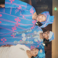 My mum at Toyin & Lekan's wedding