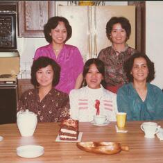 Grace Tacorda and friends April 1980