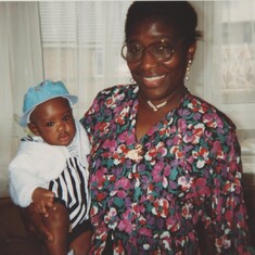 With Grandson  - Devane Boyd - 1992.