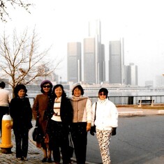 Looking at Detroit from Windsor, ONT - Thanksgiving, 1986 