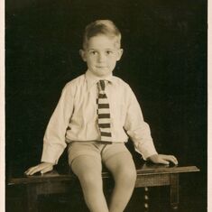1935 - Graham as a boy.