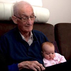 2013 - Graham with Sophia, (his granddaughter).